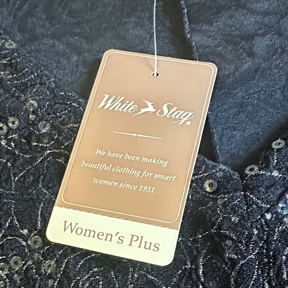 White Stag‎ Black Floral Blouse Plus Size - Picture 2 of 5